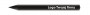 Ołówek czarny mini z logo